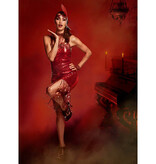 Flapper kostuum rood Scarlett