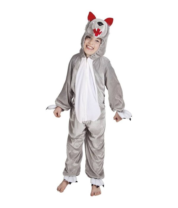 Wolf Kinderkostuum Pluche (140cm)