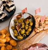 50 vlaggenprikkers metallic roségoud