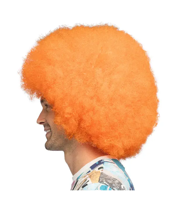 Pruik Sugar Neon Oranje
