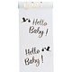 Elegante Tafelloper Hello Baby Metallic Goud (5m)