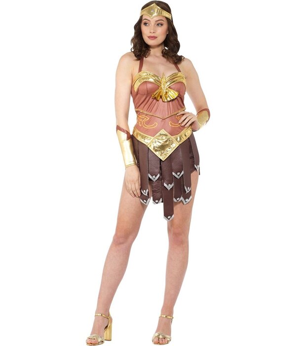 Sexy Gladiator Kostuum Bruin/Goud