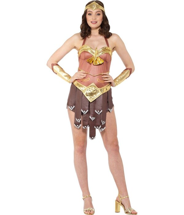 Sexy Gladiator Kostuum Bruin/Goud