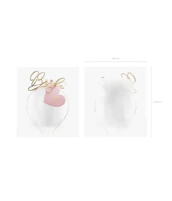 Tiara met Sluier Bride Goud