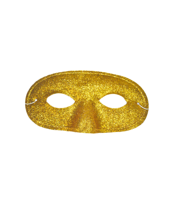 Oogmasker Goud met glitters