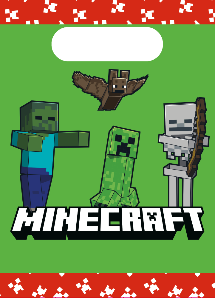 Minecraft Uitdeelzakjes (4st)