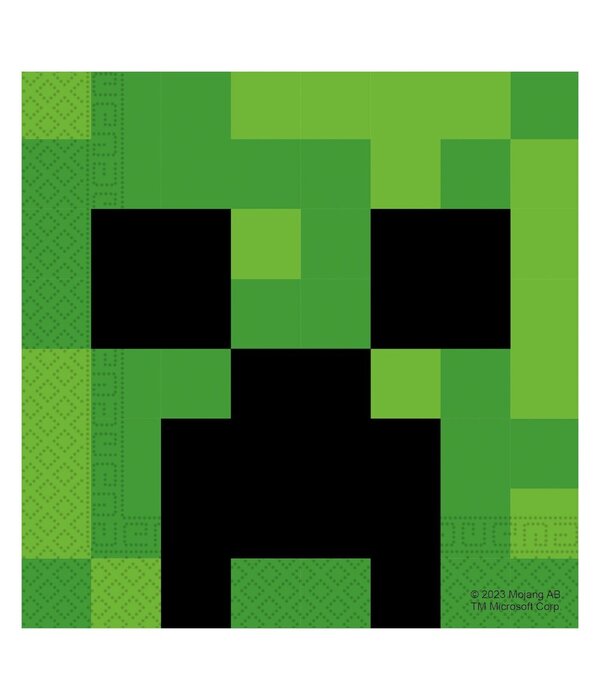 Minecraft Servetten Creeper (20st)