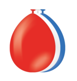 Ballonnen Rood-Wit-Blauw (50st)