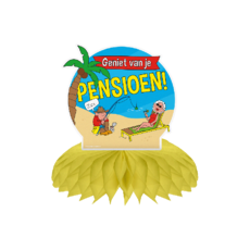 Tafeldecoratie Geniet Van Je Pensioen Geel