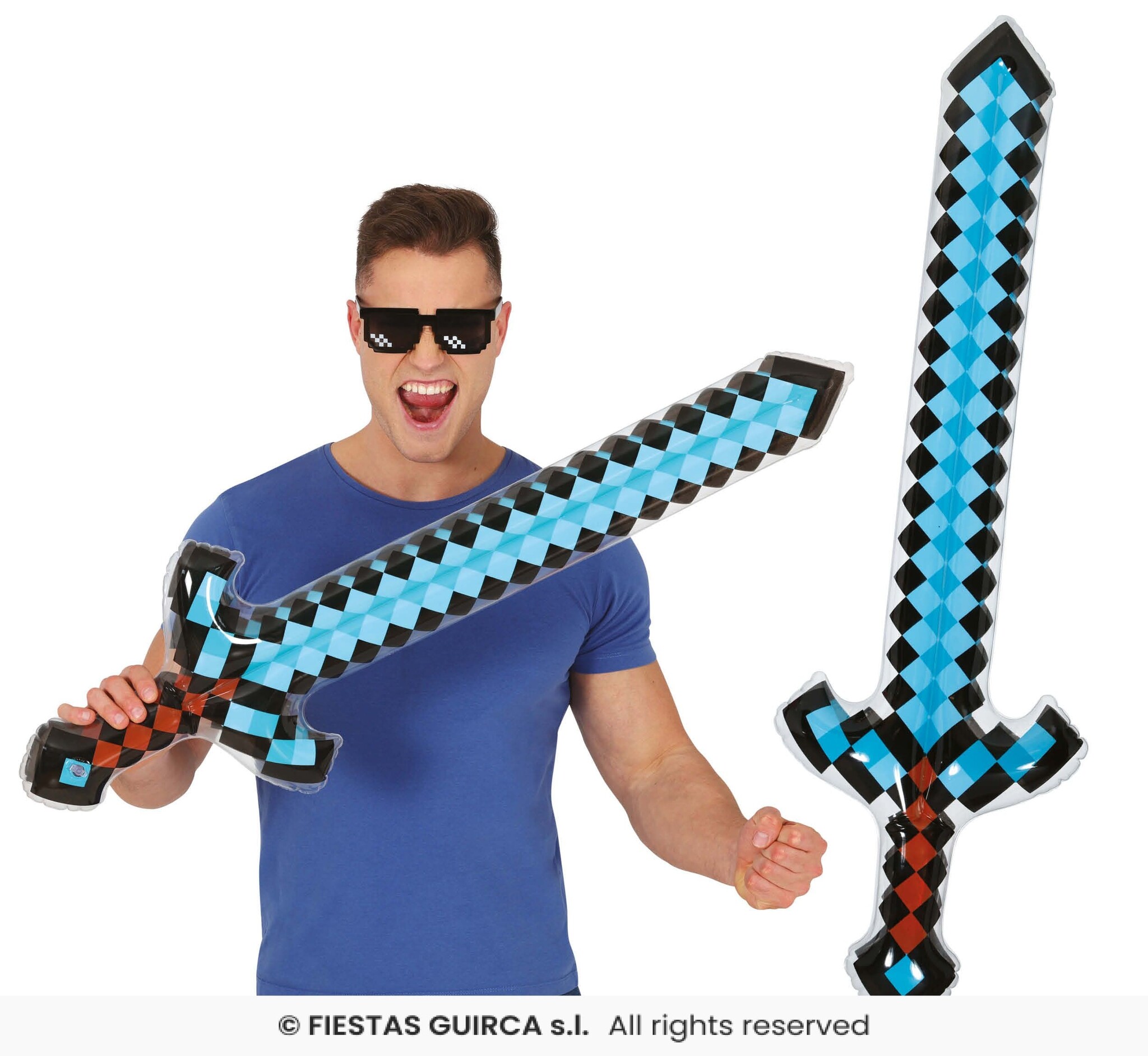 Opblaasbaar Diamond Sword (90cm) afbeelding