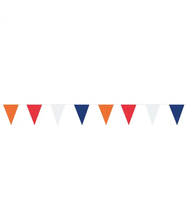 Vlaggenlijn Oranje-Rood-Wit-Blauw (10m)