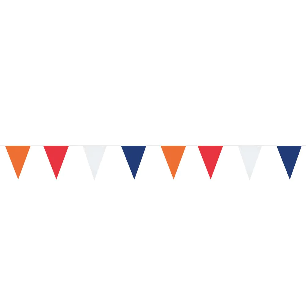 Vlaggenlijn Oranje-Rood-Wit-Blauw (10m)