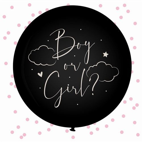 Reveal Ballon Baby Roze (61cm)