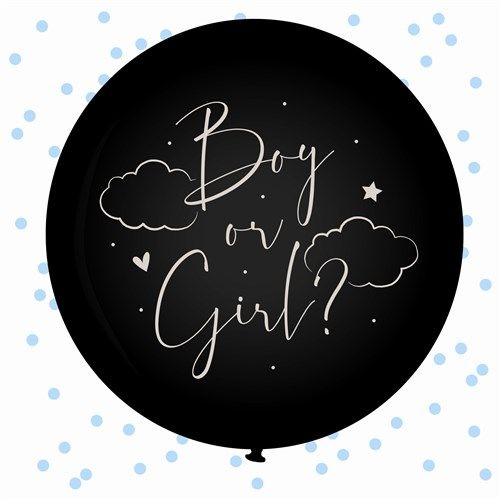 Reveal Ballon Baby Blauw (61cm)