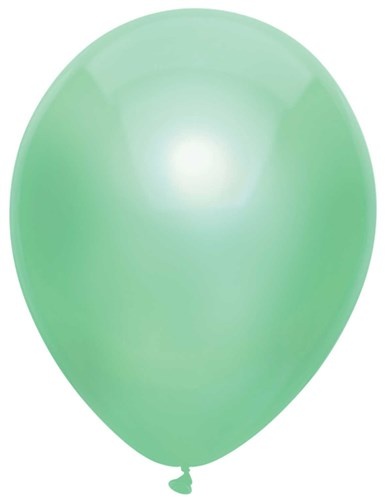 Ballonnen Metallic Mint Groen (100st) afbeelding