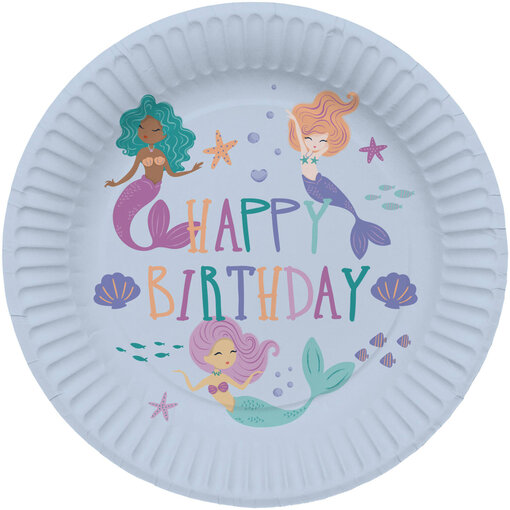 Zeemeermin Bordjes Magic 23cm (8st)