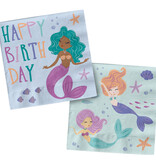 Zeemeermin Servetten Magic Happy Birthday (20st)