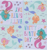 Zeemeermin Servetten Magic Happy Birthday (20st)