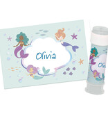 Bellenblaas Stickers Zeemeermin Magic (6st)