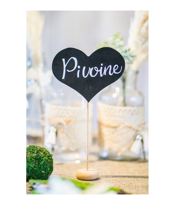 Tafel Naam Bordjes Leisteen/Hout (6st)