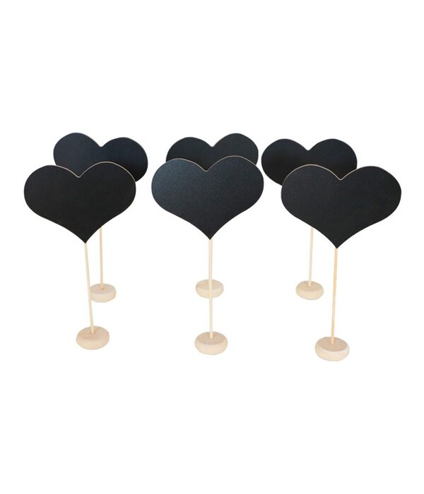 Tafel Naam Bordjes Leisteen/Hout (6st)