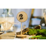 Houten Tafelmarkers Boomstam (10st)