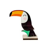 Houten Toekan Decoratie Dubbelzijdig (10cm)
