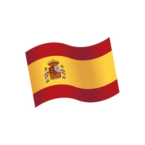 Houten Tafeldecoratie Spaanse Vlag (16st)