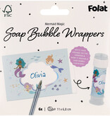 Bellenblaas Stickers Zeemeermin Magic (6st)