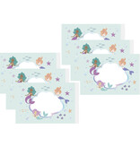 Bellenblaas Stickers Zeemeermin Magic (6st)