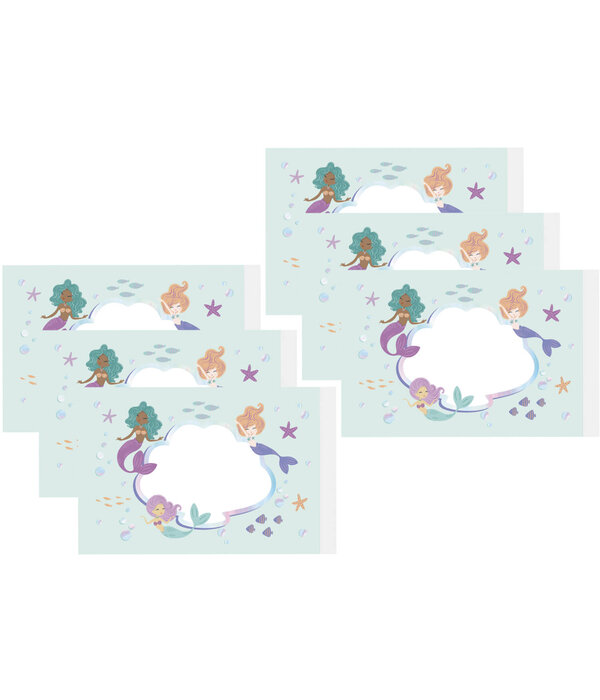 Bellenblaas Stickers Zeemeermin Magic (6st)