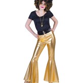 Disco Fever Flarepants Goud Dames