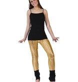 Legging Met Gaten Goud