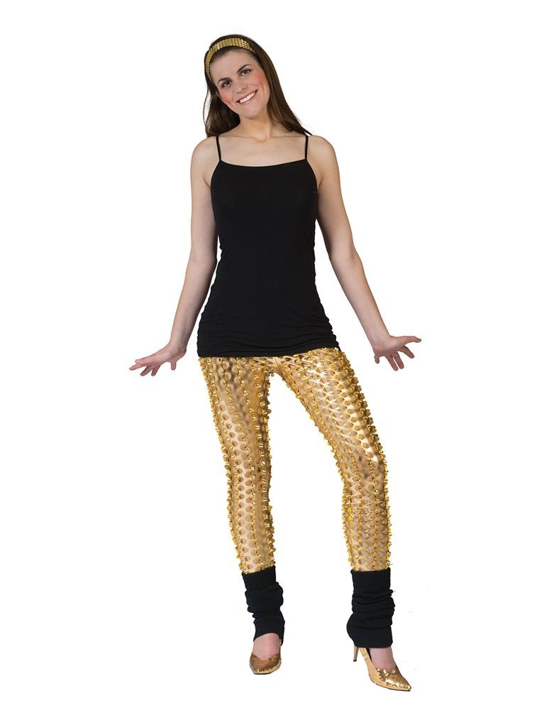 Legging Met Gaten Goud afbeelding