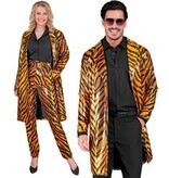 Paillettenjas Tijger Lang Volwassenen