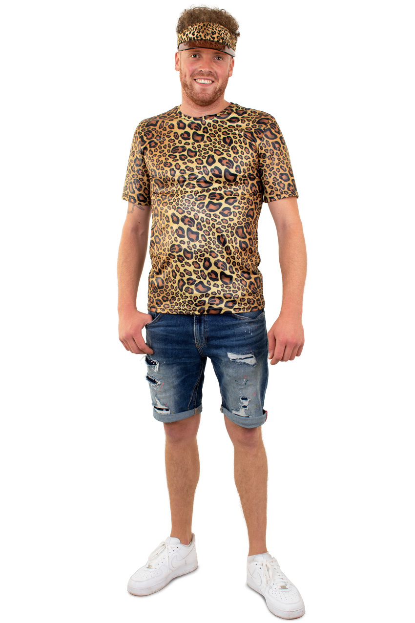 Panter Shirt Goud Unisex afbeelding