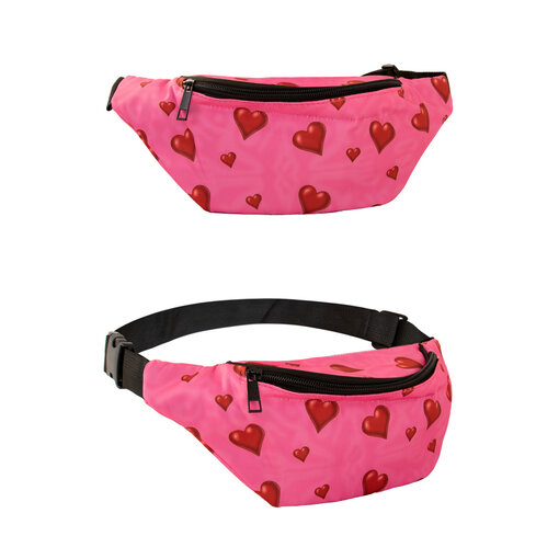 Heuptasje Roze Met Hartjes