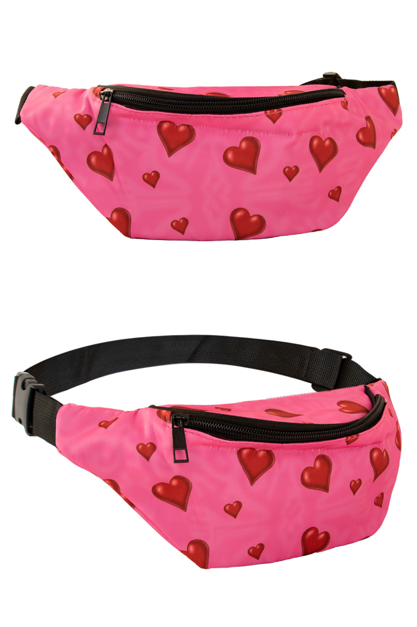 Heuptasje Roze Met Hartjes afbeelding