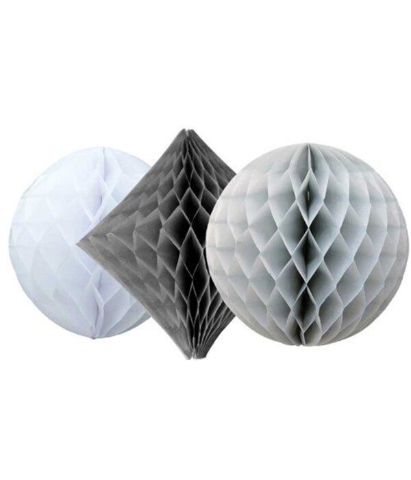Honeycomb Set Chique Grijs (3st)