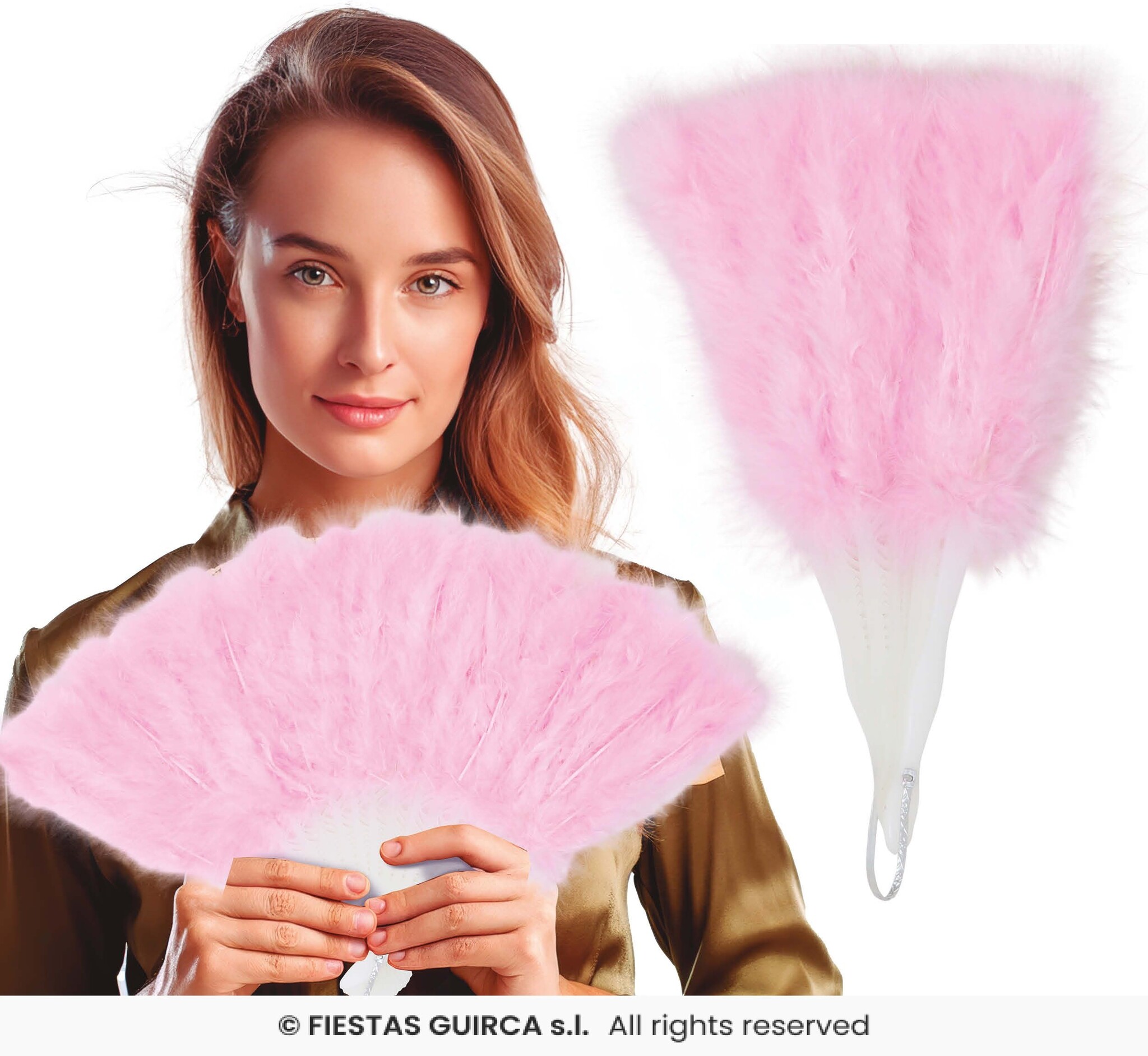 Veren waaier roze afbeelding