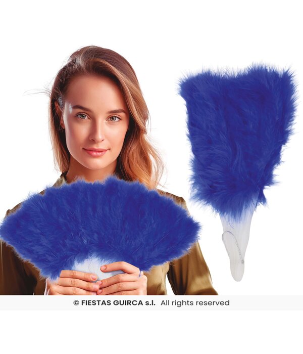 Veren waaier Blauw