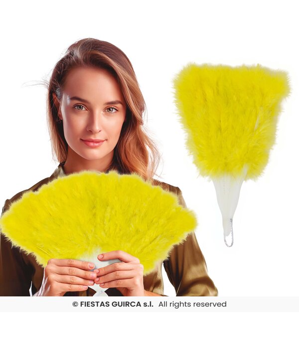Veren waaier Geel
