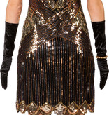 Charleston Jurk Clara 20's Zwart/Goud