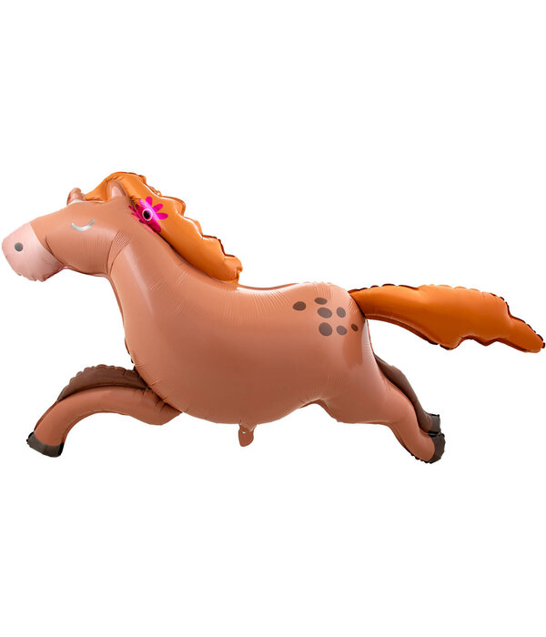Mega Folieballon Rennend Paard (124 x85 cm)