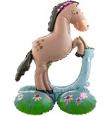 Folieballon Paard Met Hoefijzer Staand (53x74cm)