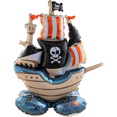 Folieballon Piratenschip Staand (70x81cm)