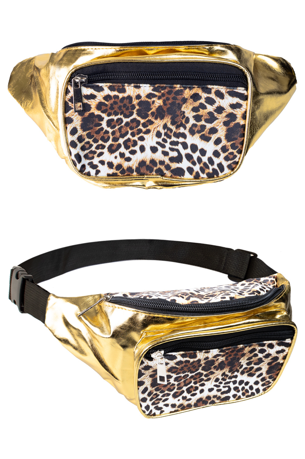 Heuptasje Panter Print Goud afbeelding