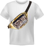 Heuptasje Panter Print Goud