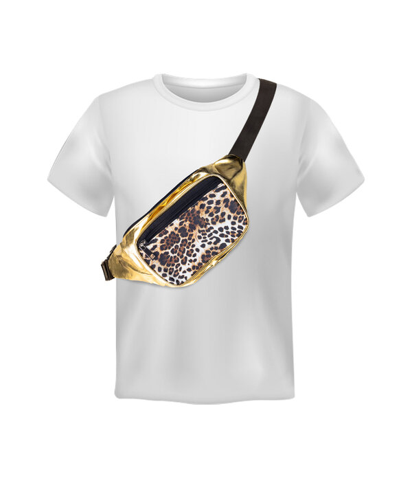 Heuptasje Panter Print Goud