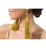Oorbellen Gouden Tinsels 17cm
